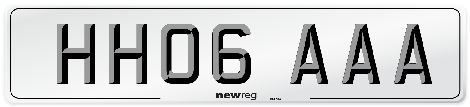 HH06 AAA Number Plate from New Reg
